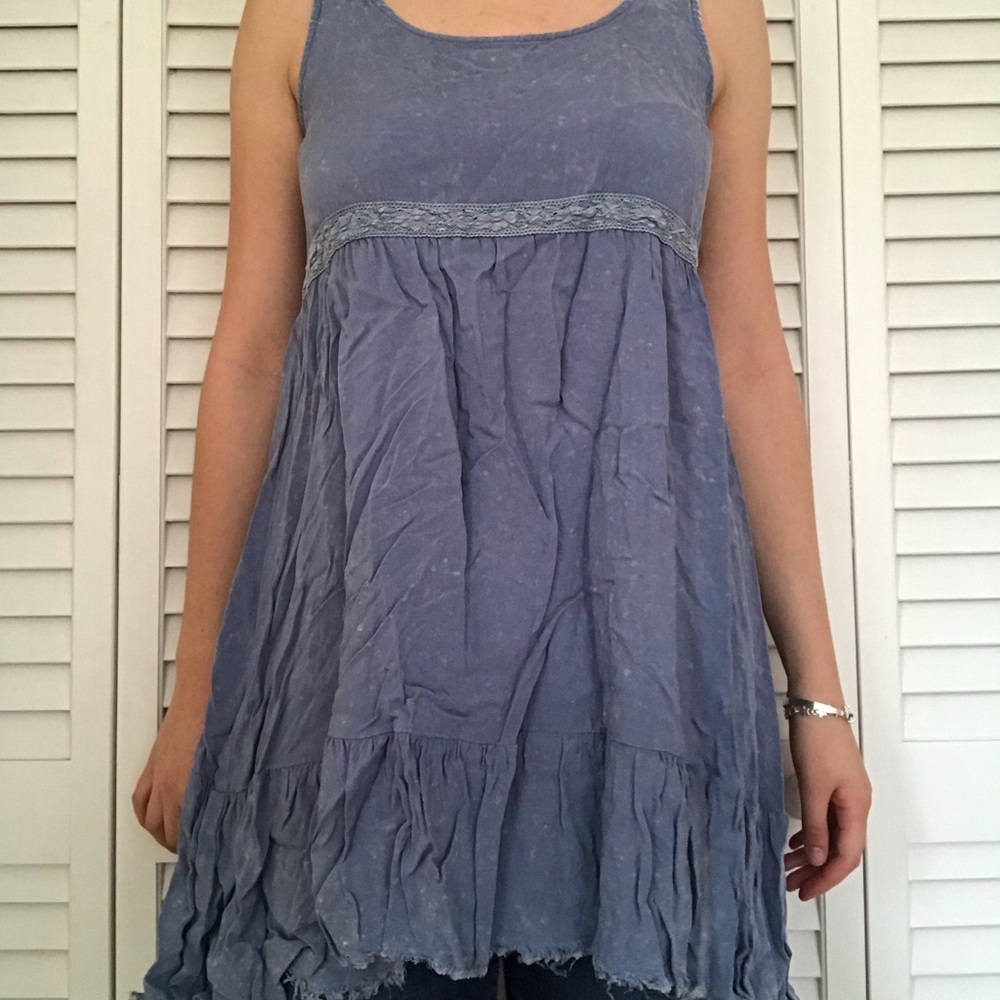 Blue rustic tunic